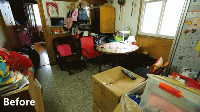 44㎡兩房變?nèi)?，挖掘新空間解決三代四口居住難題