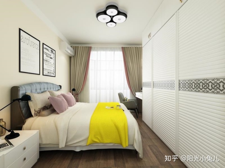 90㎡兩室一廳裝修樣板房！婚房裝修效果圖！昏暗的頂樓能裝這么好看？神奇